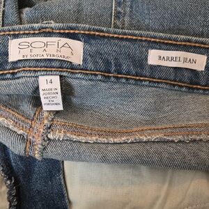 Women's Blue Barrel Jeans